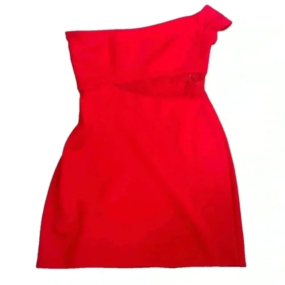 Lovers + Friends Revolve One Shoulder Formal Mini Dress NWT Medium - Picture 2 of 5